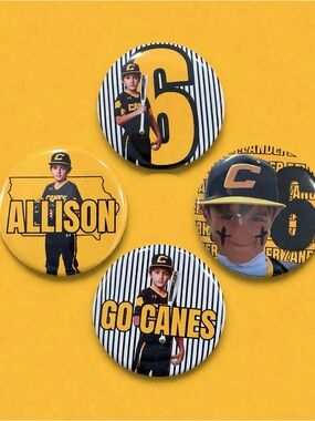 Set of 4 Customized Buttons